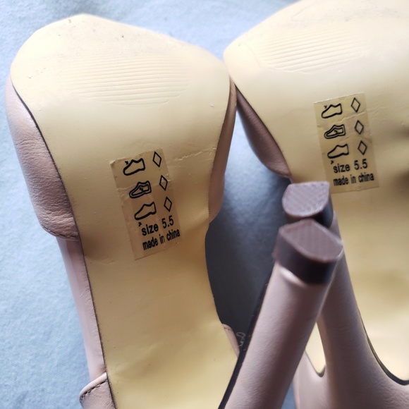 *SOLD* NWB Michael Antonion Nude Dorsay Heels 5.5 - Picture 6 of 7